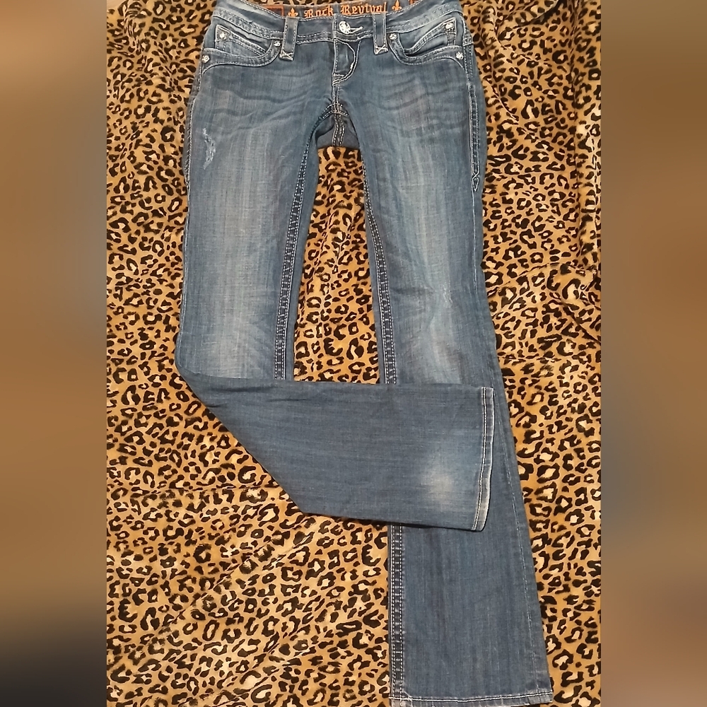 ROCK REVIVAL Johanna Boot Jeans Womens 26 Waist Awesome Jeans